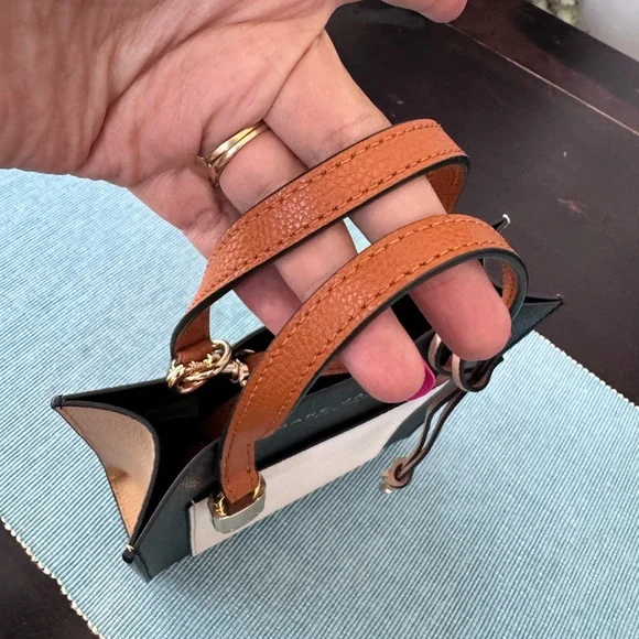 Marc Jacobs Mini Grind Colorblock Leather Tote Crossbody Bag. - Picture 6 of 11